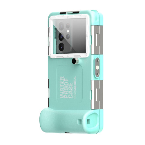 15m diepte zee waterdichte telefoonbehuizing-blauw wit
