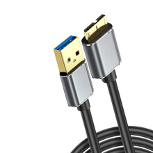 USB 3.0 MicroB-datakabel met versterkte connector voor-100 cm