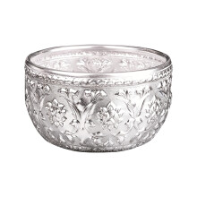 Thai Styles Silver Pewter Bowl For Dessert Ice Shaved-12cm