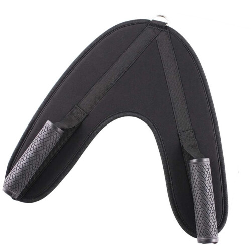 Universal Cable Machine Attachments Durability-Rubber handle