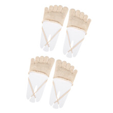 Pack Of 2 Nonslip Invisible Socks For Women-color Full toe