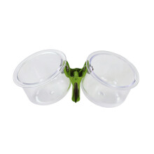 Parrots Feeding Bowl Food Cup with Clip Bird Training Toy Gym