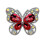 Fashionable Butterfly Shaped Headset Accessories With-Red 1