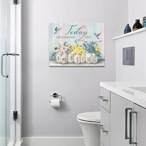 Floral Canvas Wall Art 16 x 12 in 2