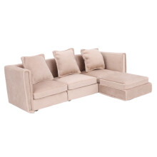 1:12-Maßstab Miniatur-Puppenhaus-Sofa mit Kissen