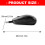 Corded Mouse Retractable Cable Small Pocket Mouse Optically 3