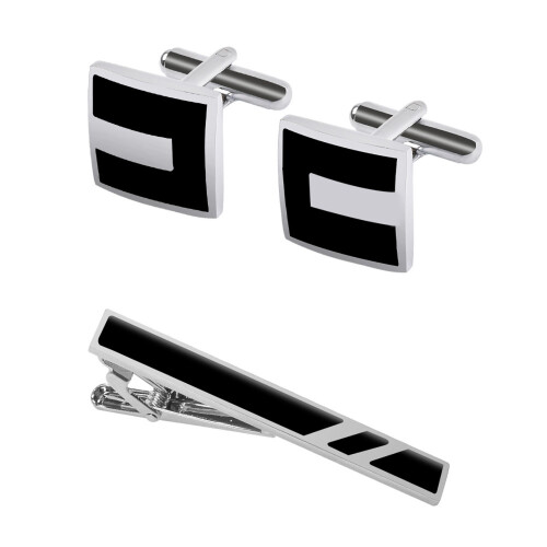 Ensemble d'accessoires de cravate et de boutons de manchette à
