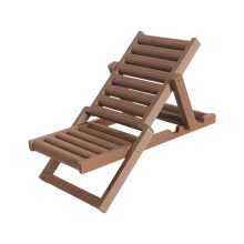 Realistisch plastic ligbed Klapstoel Ligstoelen Plastic-bruin
