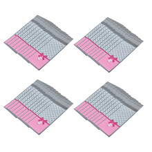 100PCS Resealable Bags For Lipsticks Travel Containers Clear-6