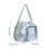 Large Capacity Nylon Backpack With Star Pattern Shoulder-Blue 3