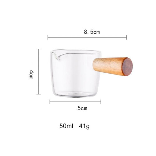 Feiona milk pan with wooden handle 12 oz 1