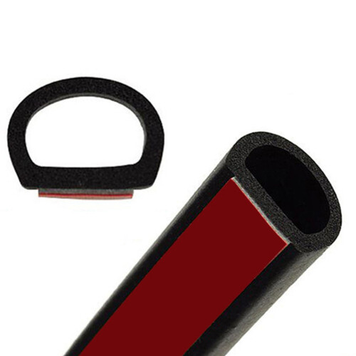 D-Shaped Rubber Door Seal Strip 5m 1