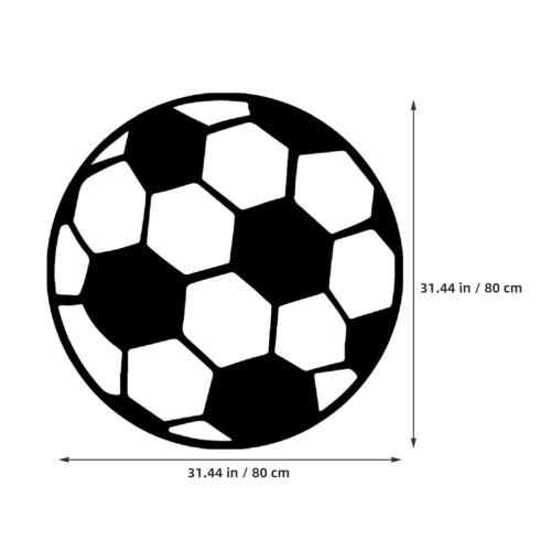 Tapis de football rond – Polyester – 80 x 80 cm 2