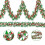 Enfeite de Natal com listras peludas, 300 cm, multicolorido 2