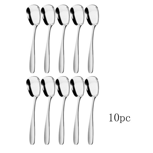 Suppenlöffel aus Edelstahl, schwer, 10 Stück 1