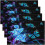 Boho vlinder tafelplacemats set van 4 blauwe galaxy roze 1