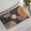 Tapete de banheiro preto estilo boho antiderrapante 50x75cm (20x30 polegadas) 1