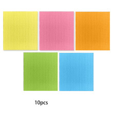 Lot de 10 chiffons de nettoyage de cuisine en pâte de bois