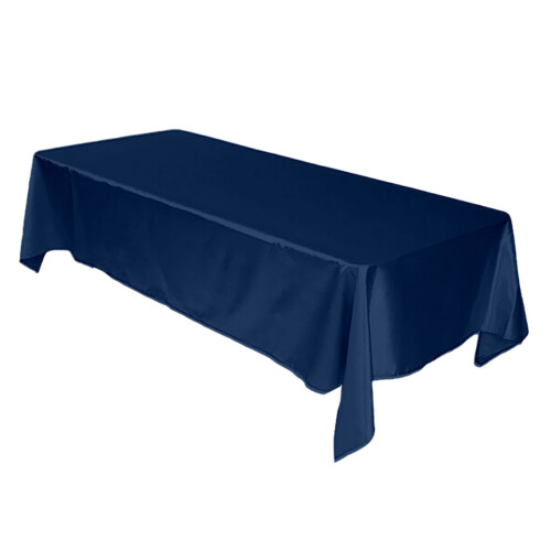 Lys grå polyester rektangulær duk 147x259 cm