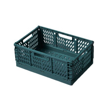 Cesto de armazenamento dobrável de plástico 12x8x5 polegadas