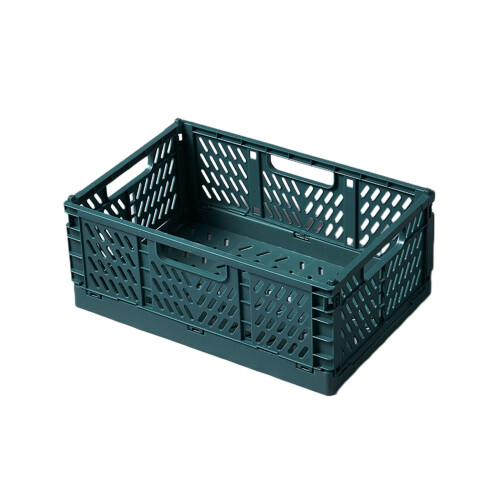 Cesto de armazenamento dobrável de plástico 12x8x5 polegadas