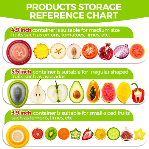 Silikone avocado- og løgbeholdersæt – 4 dele 1