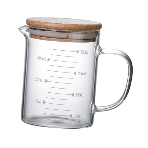 Pichet doseur en verre avec couvercle 350 ml 1