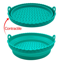 Tapis de cuisson réutilisable en silicone pour friteuse à air – 21 cm²