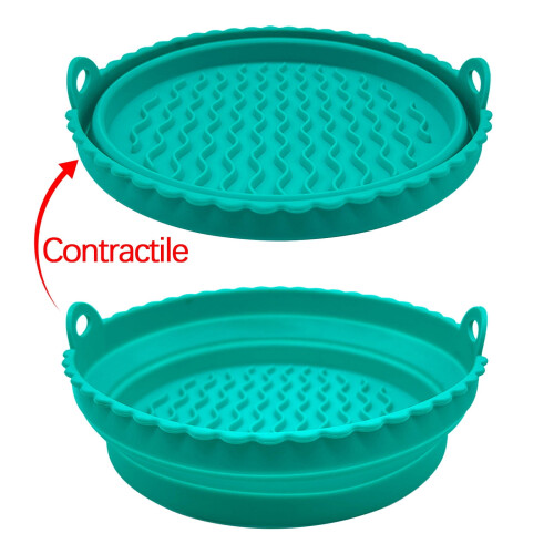 Tapis de cuisson réutilisable en silicone pour friteuse à air – 21 cm²