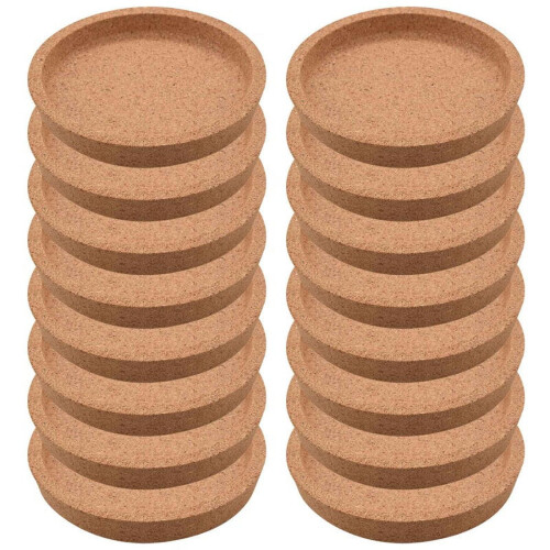 Round Cork Coasters 10.3cm 16 Pack