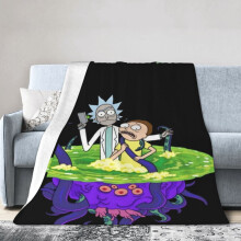 Rick and Morty fleece blanket 60 x 50 inches