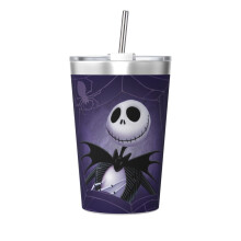 Termoska Noční můra před Vánoci bílá, 12 oz, dvojitá stěna