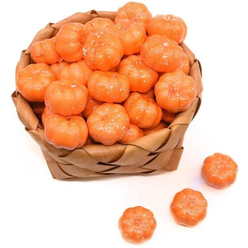 30er-Packung künstliche orangefarbene Schaumstoffkürbisse 1