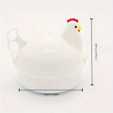 Aluminium Microwave Egg Cooker 4-Egg Chicken Design