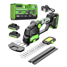 21V Cordless 2-in-1 Grass & Hedge Trimmer