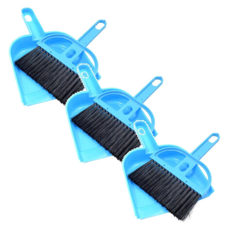 Mini set paletta e spazzola in plastica PP, 3 pezzi 1