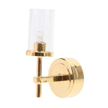 1:12 Puppenhaus-Wandlampe Glas-Lampenschirm 4,3 cm 125 mAh