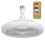 Ventilateur de plafond LED avec lumière et télécommande, 3 vitesses, 4