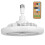 Ventilateur de plafond LED avec lumière et télécommande, 3 vitesses, 5