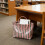 Classical Striped Carryall Bag PVC Construction-green powder 7