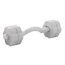 Plastic Facials Fitness Dumbbell Equipment Exercise Tool-Grey