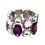 Superbe bracelet en cristal large et extensible,-raisin blanc 1