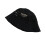Adjustable Foldable Bucket Hat Hollows Trendy Embroidery-Black 1