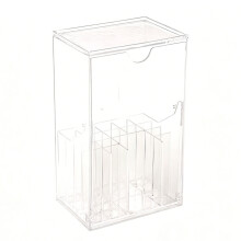 Le plateau spacieux de coiffeuse en acrylique contient des