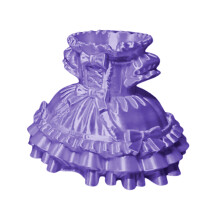 3D-geprinte jurk penstandaard decoratieve plastic-Paars