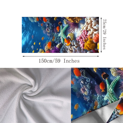 Παιδική Πετσέτα Θαλάσσης Μικροΐνες 150x75cm Γρήγορο Στέγνωμα Μαλακή 2