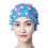 Cotton Pool Cap Headwear With Delicate Pearls Decorations-Blue 1