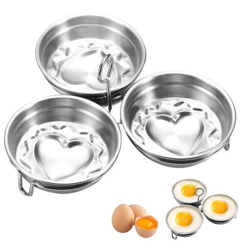 304 Stainless Steel 3-Cup Egg Poacher 1