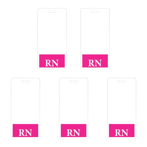 Vertical Identification Badge Backer Card 2.13X4.5Inch For-Pink