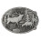Elegant Double Deer Pattern Belt Buckle-ancient silver 1